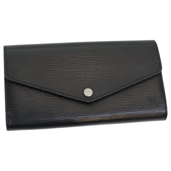 LOUIS VUITTON Epi Portefeuille Sarah Long Wallet Black M63742 LV Auth am6807 - Picture 1 of 16